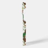 Kaninchen und Waldflora 4 iPhone Hülle (Linke Seite)