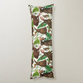 Kaninchen und Waldflora 4 Seitenschläferkissen (Rückseite (Vertikal))