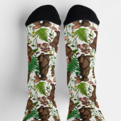Kaninchen und Waldflora 4 Socken (Oben)