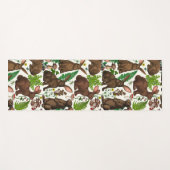 Kaninchen und Waldflora 4 Yogamatte (Vorderseite (Horizontal))