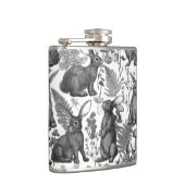 Kaninchen und Waldflora Flachmann (Rechts)