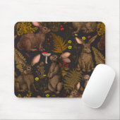 Kaninchen und Waldflora Maus Pad Mousepad (Mit Mouse)