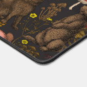 Kaninchen und Waldflora Maus Pad Schreibtischunterlage (Ecke)
