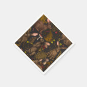 Kaninchen und Waldflora Napkins Serviette (Ecke)