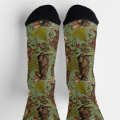 Kaninchen und Waldflora Socken (Oben)