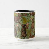Kaninchen und Waldflora Tasse (Zentrum)