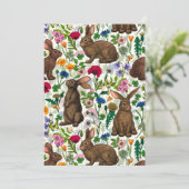 Kaninchen und Wildblumen (Stehend Vorderseite)