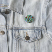 Kaninchen und Wildblumen Button (Beispiel)
