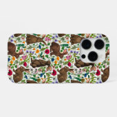 Kaninchen und Wildblumen iPhone Hülle (Rückseite (Horizontal))