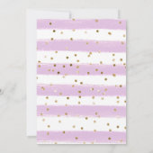 Kaninchen und Wildblumen Kinderdusche Einladung (Rückseite)