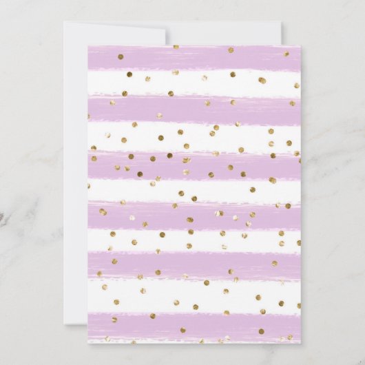 Kaninchen und Wildblumen Kinderdusche Einladung (Rückseite)