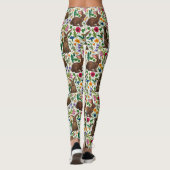 Kaninchen und Wildblumen Leggings (Rückseite)