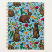 Kaninchen und Wildblumen Planer (Vorderseite)