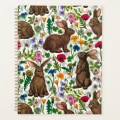Kaninchen und Wildblumen Planer (Vorderseite)