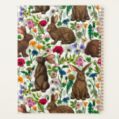 Kaninchen und Wildblumen Planer (Rückseite)