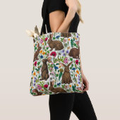 Kaninchen und Wildblumen Tasche (Von Nahem)