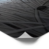 Kaninchen unter dem Mond Poster (Ecke)