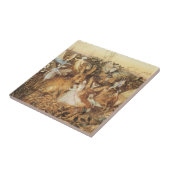 Kaninchen unter den Fairies, Vintage Märchen Fliese (Seite)