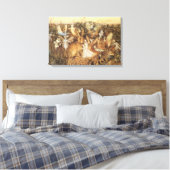 Kaninchen unter den Fairies, Vintage Märchen Leinwanddruck (Insitu (Schlafzimmer))