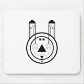 Kaninchen Usagi Sternzeichen Mousepad (Vorne)
