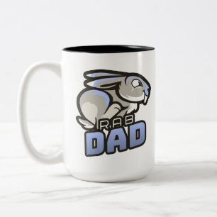 Kaninchen-Vater-Tasse Zweifarbige Tasse