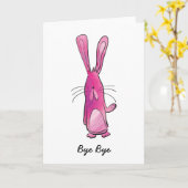 Kaninchen-Verlass Karte (Gelbe Blume)