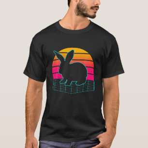 Kaninchen Vintage Retro Hase Liebhaber Haustier Ha T-Shirt