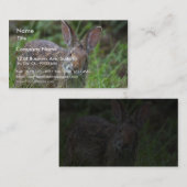 Kaninchen Visitenkarte (Vorne/Hinten)