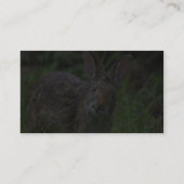 Kaninchen Visitenkarte (Rückseite)