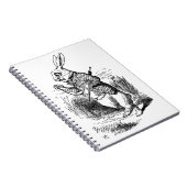 Kaninchen von Alice's Adventures in Wunderland Notizblock (Rechte Seite)