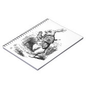 Kaninchen von Alice's Adventures in Wunderland Notizblock (Linke Seite)