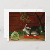 Kaninchen von Henri Rousseau Postkarte (Vorne/Hinten)