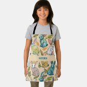 Kaninchen Wasserfarbenes Muster Schürze (Insitu)