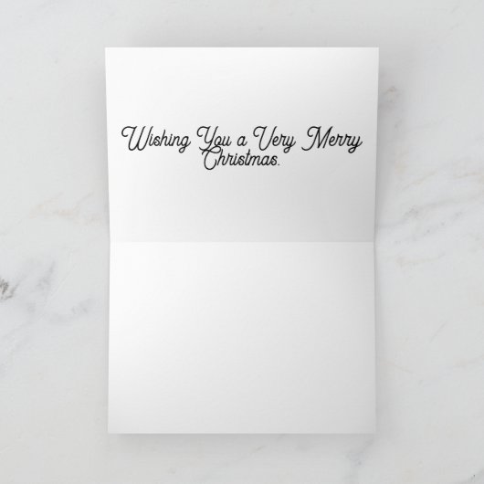 Kaninchen - Weihnachtskarte Karte (Innenseite)