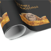Kaninchen-WeihnachtsPackpapier Geschenkpapier (Rolleneckpunkt)