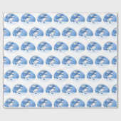 Kaninchen-Weihnachtspapier Geschenkpapier (Flach)