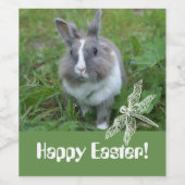 Kaninchen Weinetikett (Einzelnes Label)