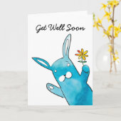 Kaninchen werden bald gut karte (Gelbe Blume)