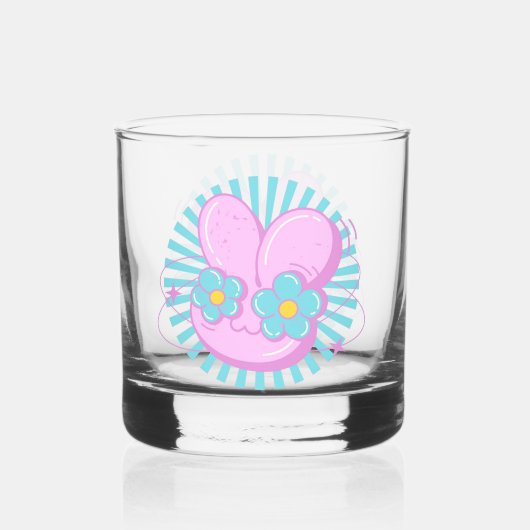 Kaninchen Whiskyglas (Vorderseite)