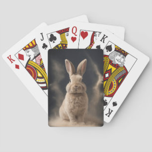 Kaninchen Wild Animal Elegantes Dramatisches Nebel Spielkarten