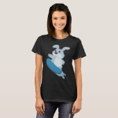 Kaninchen-Wintersport T-Shirt (Vorne ganz)
