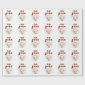 Kaninchen wünscht dir chinesisches Glück im neuen  Geschenkpapier (Flach)