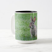 Kaninchen Zweifarbige Tasse (Vorderseite Links)