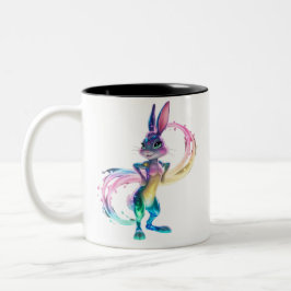 Kaninchen Zweifarbige Tasse