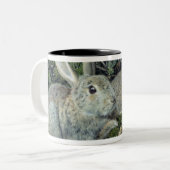 Kaninchen Zweifarbige Tasse (Vorderseite Links)