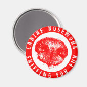 Kaninchenarbeit, Sniffing für Spaß Magnet (Vorderseite/Rückseite)