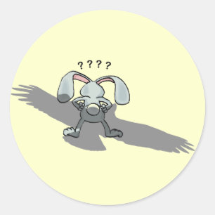 ... Kaninchenaufkleber Runder Aufkleber