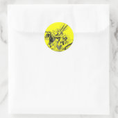 Kaninchenaufkleber Runder Aufkleber (Tasche)