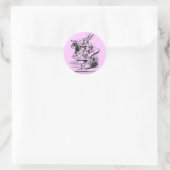 Kaninchenaufkleber Runder Aufkleber (Tasche)