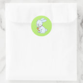 Kaninchenaufkleber Runder Aufkleber (Tasche)